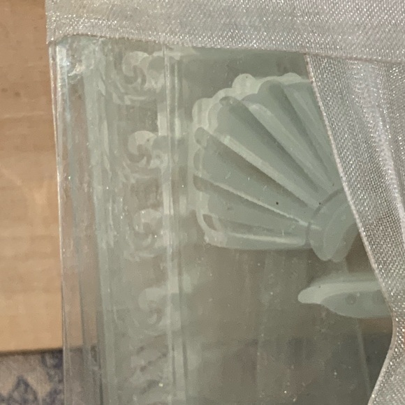 NIP Set of 4 Kate Aspen Etched Glass Nautical Coasters 3.5" Squares - Picture 8 of 9